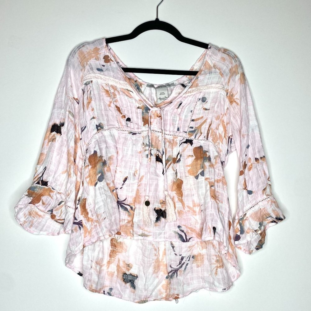 American Rag Flowy Floral Print Blouse